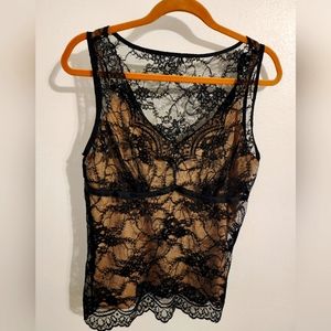 Ann Taylor Lace Tank Top. Size 10p